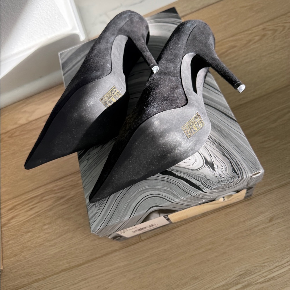Jeffrey Campbell Black Pointed Heels - Picture 6 of 7